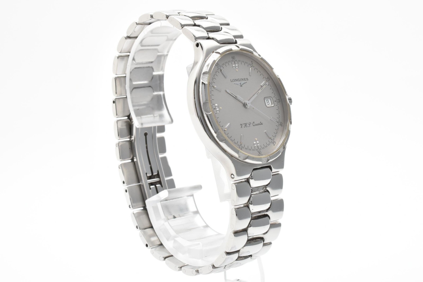 Near Mint New Battery LONGINES Conquest L1.613.4 V.H.P Qz Quartz Men’s Japan