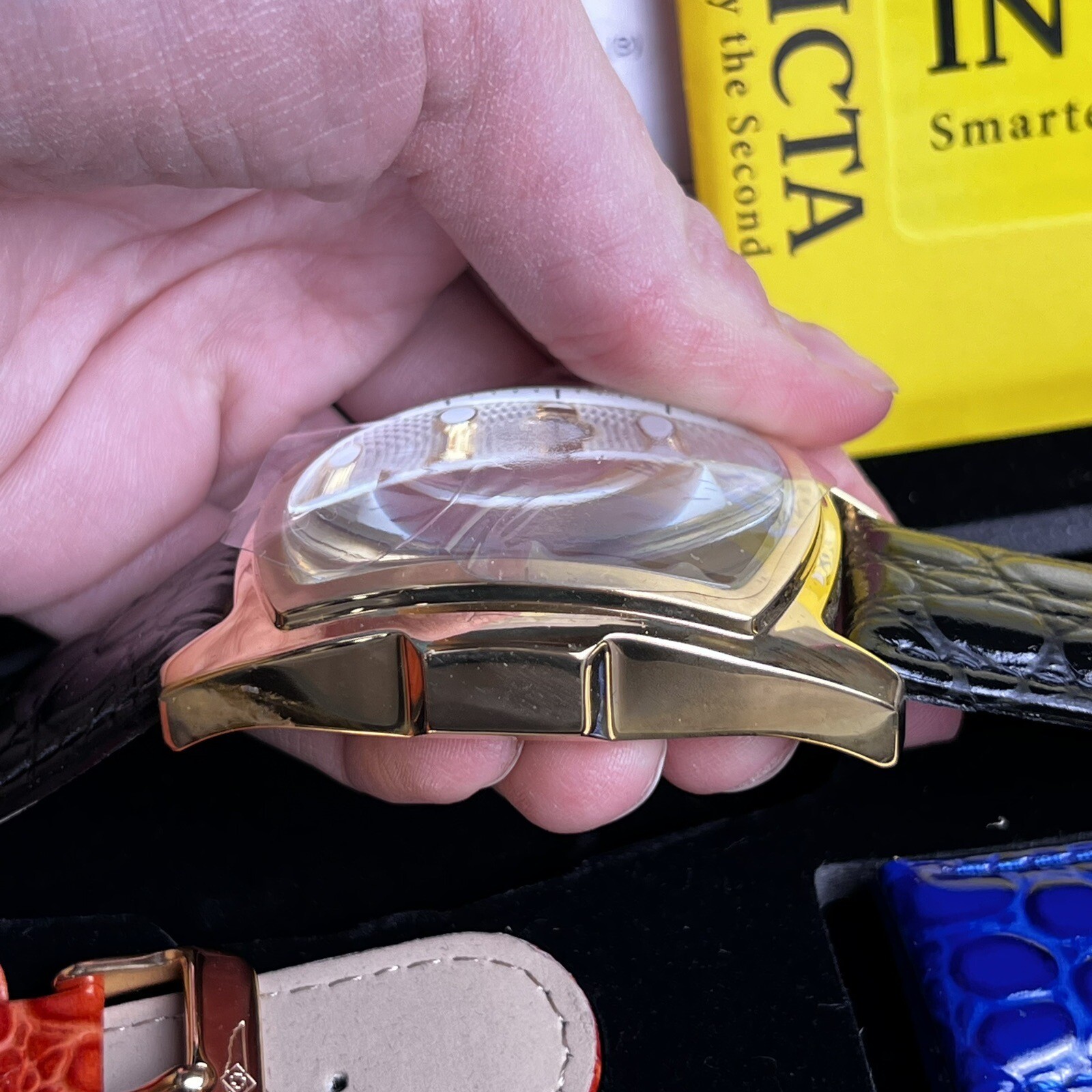INVICTA 14314 LIMITED EDITION Lupah Trinite Flame Fusion Crystal Watch Gift Set