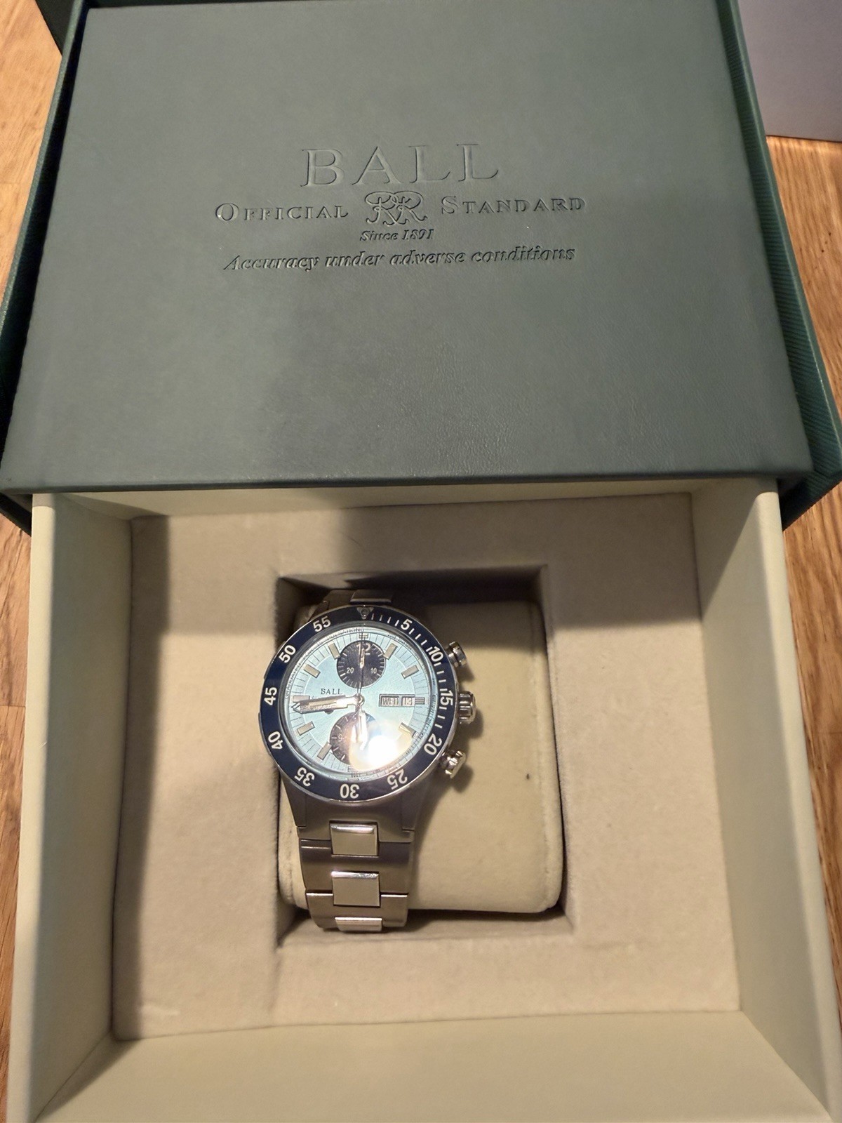 Ball Engineer Hydrocarbon Chronograph CM2198C Blue Dial Titanium Full Kit LE