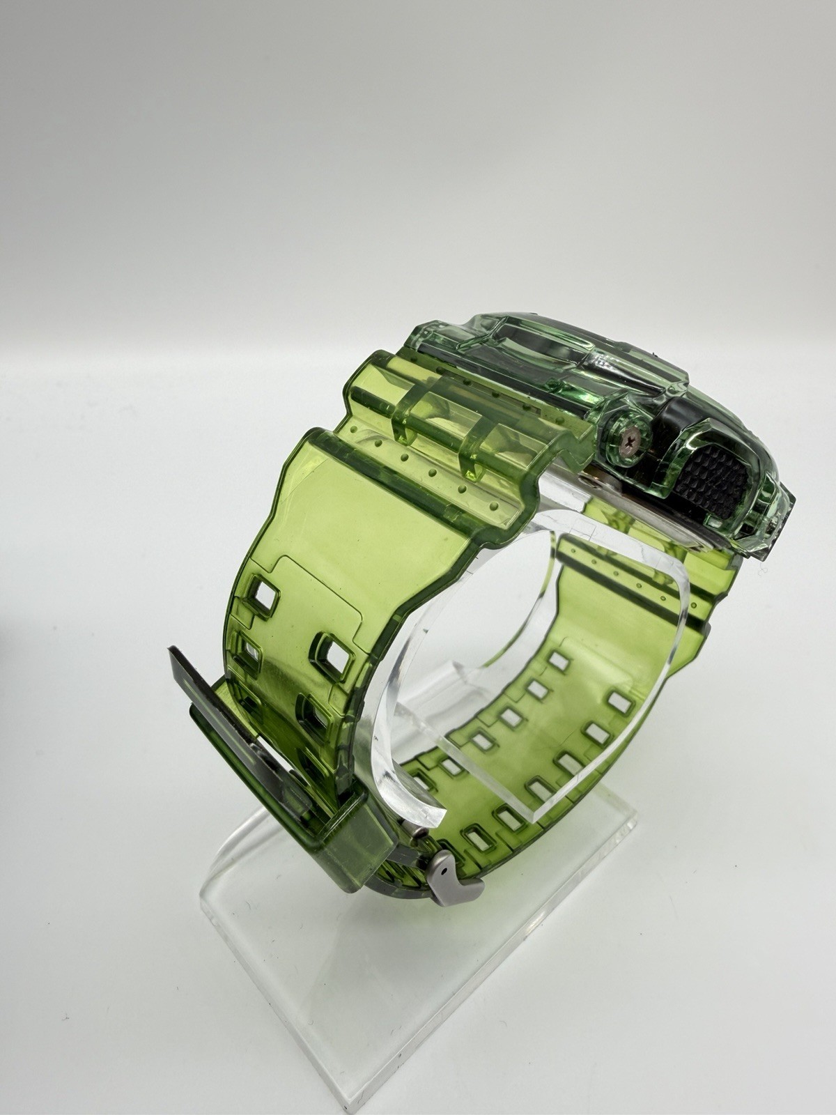 Custom Casio G-Shock GD-100 “Sour Apple” Transparent Green Digital Watch