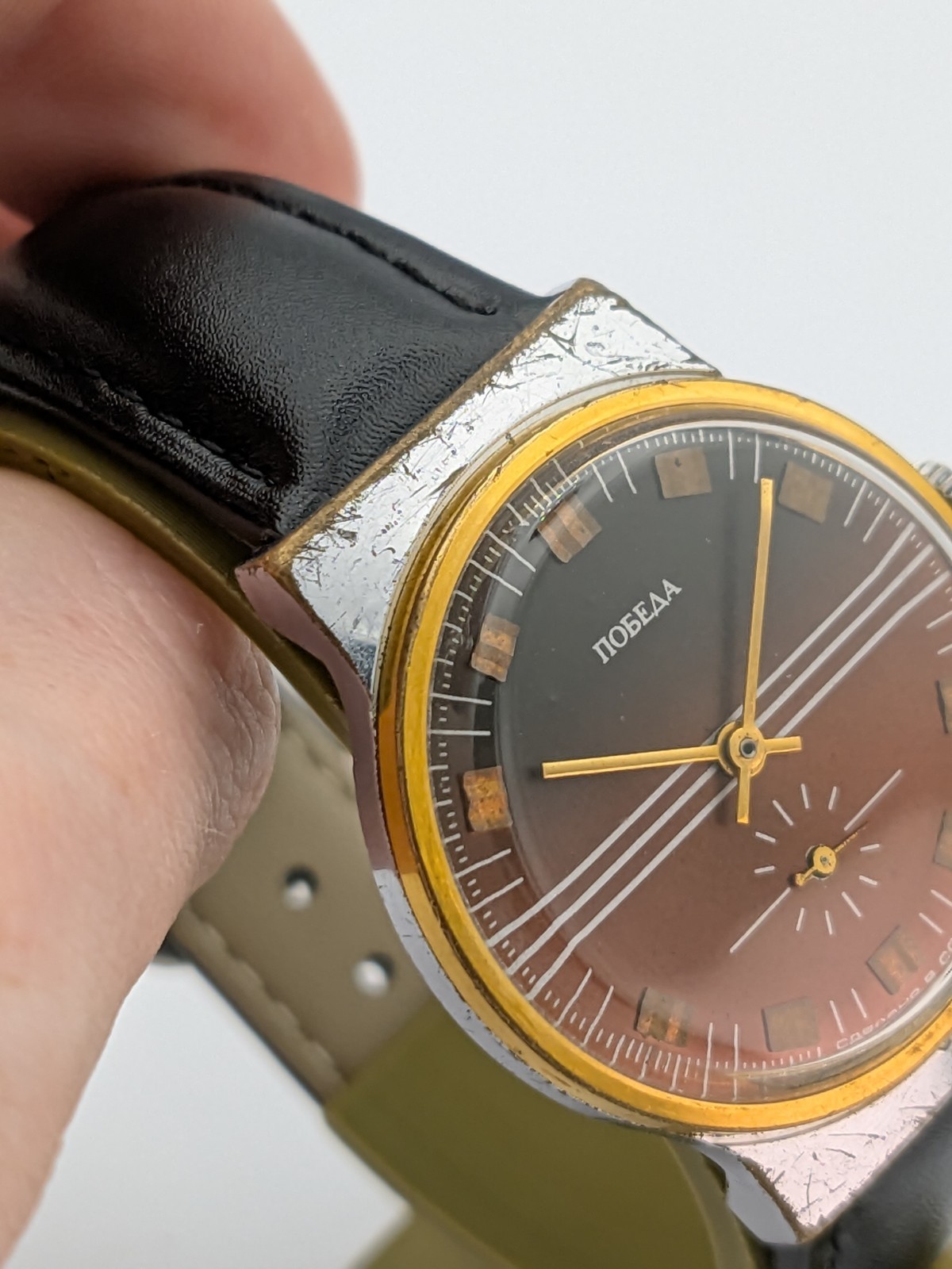 Pobeda Vintage Watch cal 2602 Men Soviet USSR 1980s Mechanical ZiM