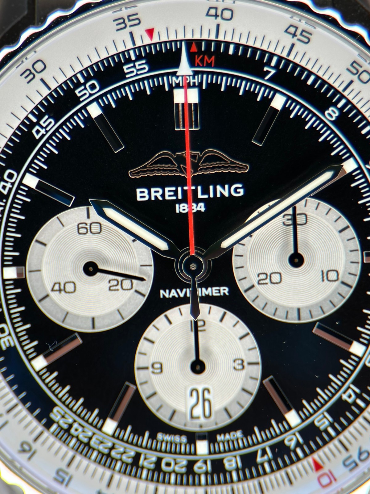Breitling Navitimer 43mm AB0138211B1A1 Box & Papers Warranty till 2028