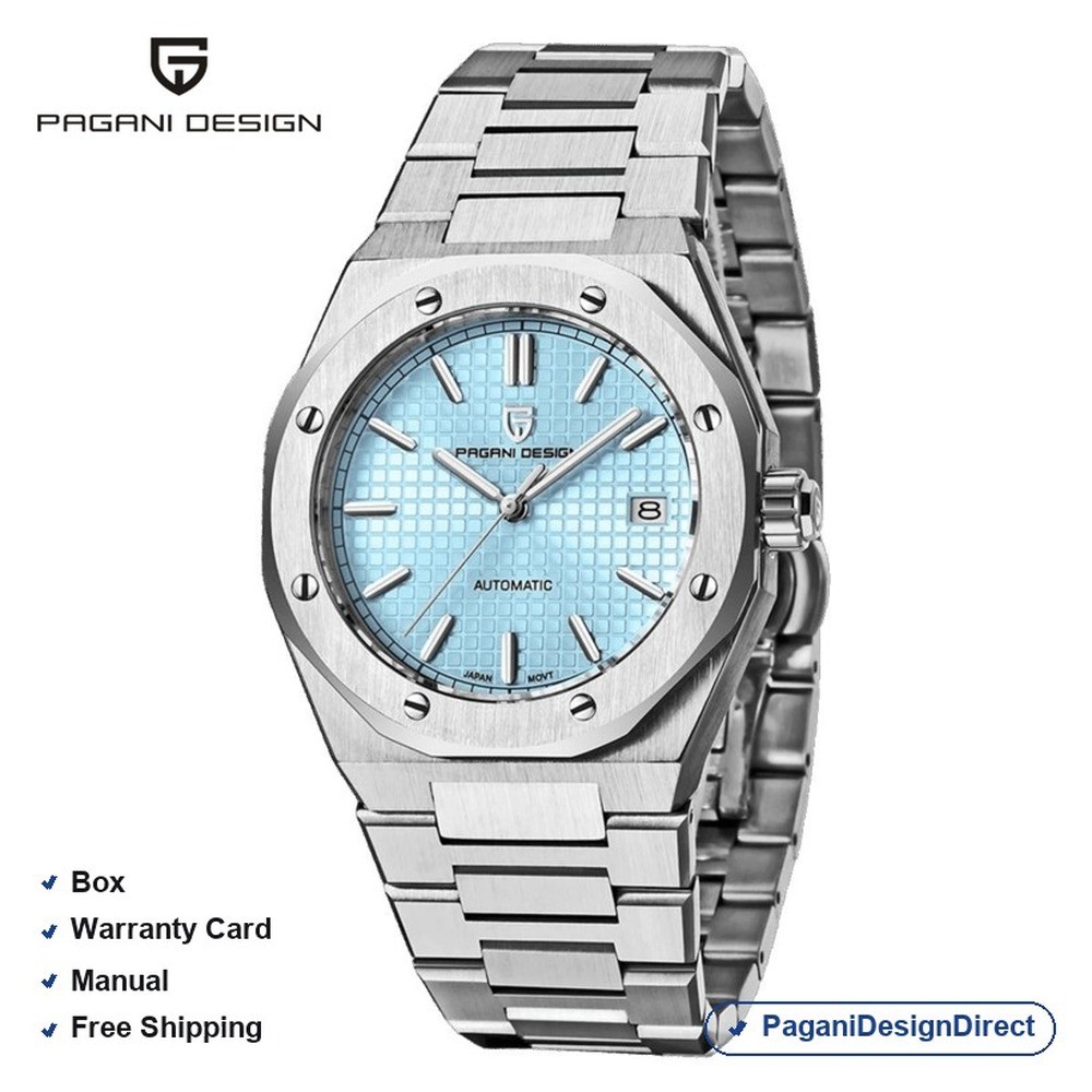 Pagani Design PD-1673 Sky Blue Stainless Steel Automatic Men’s Watch