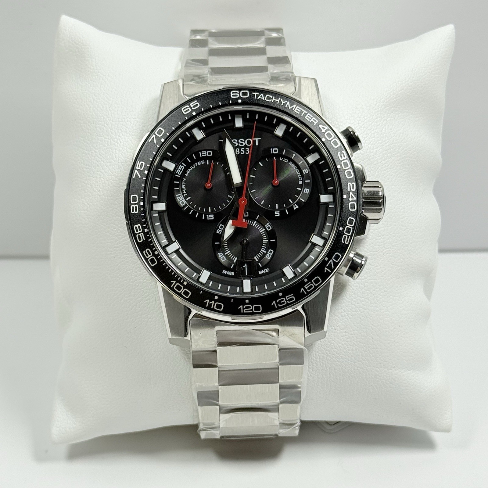 TISSOT Supersport Chrono T125.617.11.051.00 Quartz Black Dial Men’s Watch 45.5mm