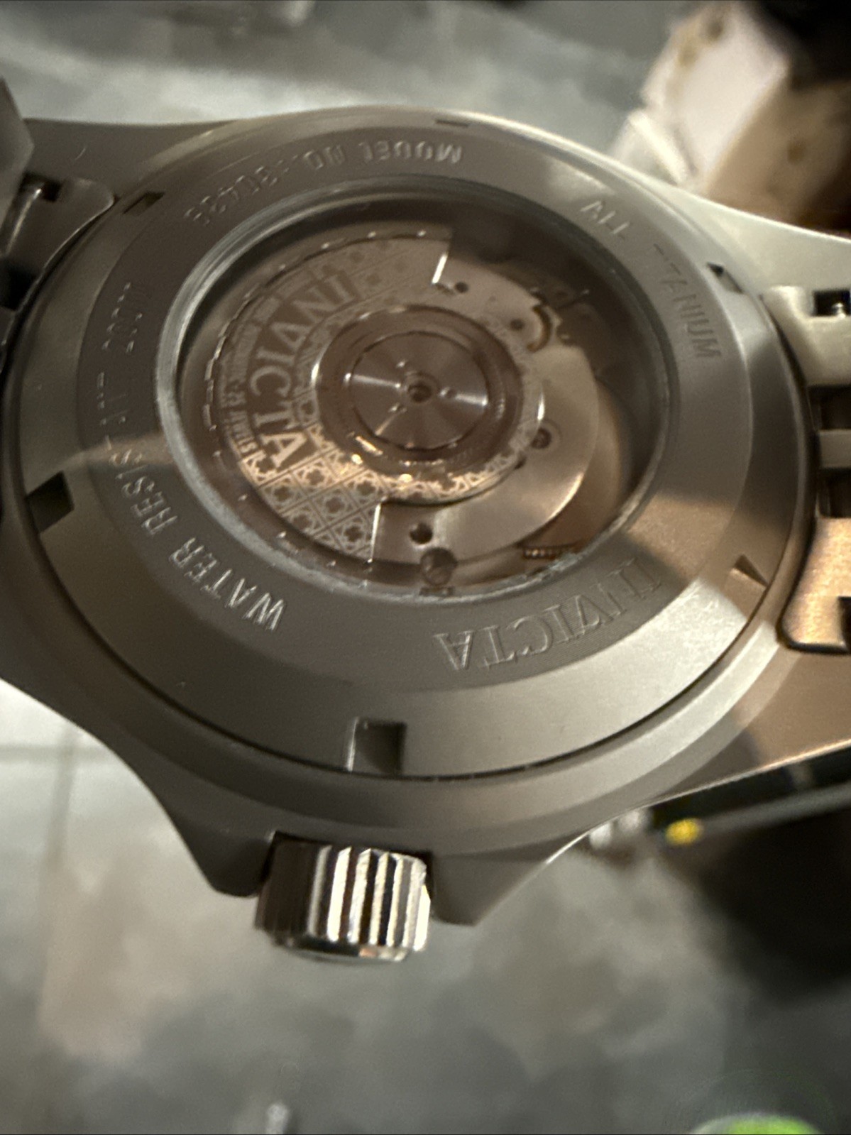 RARE Invicta Titanium Diver Meteorite “PEPSI” Bezel 25J Swiss SW300 Auto #30439