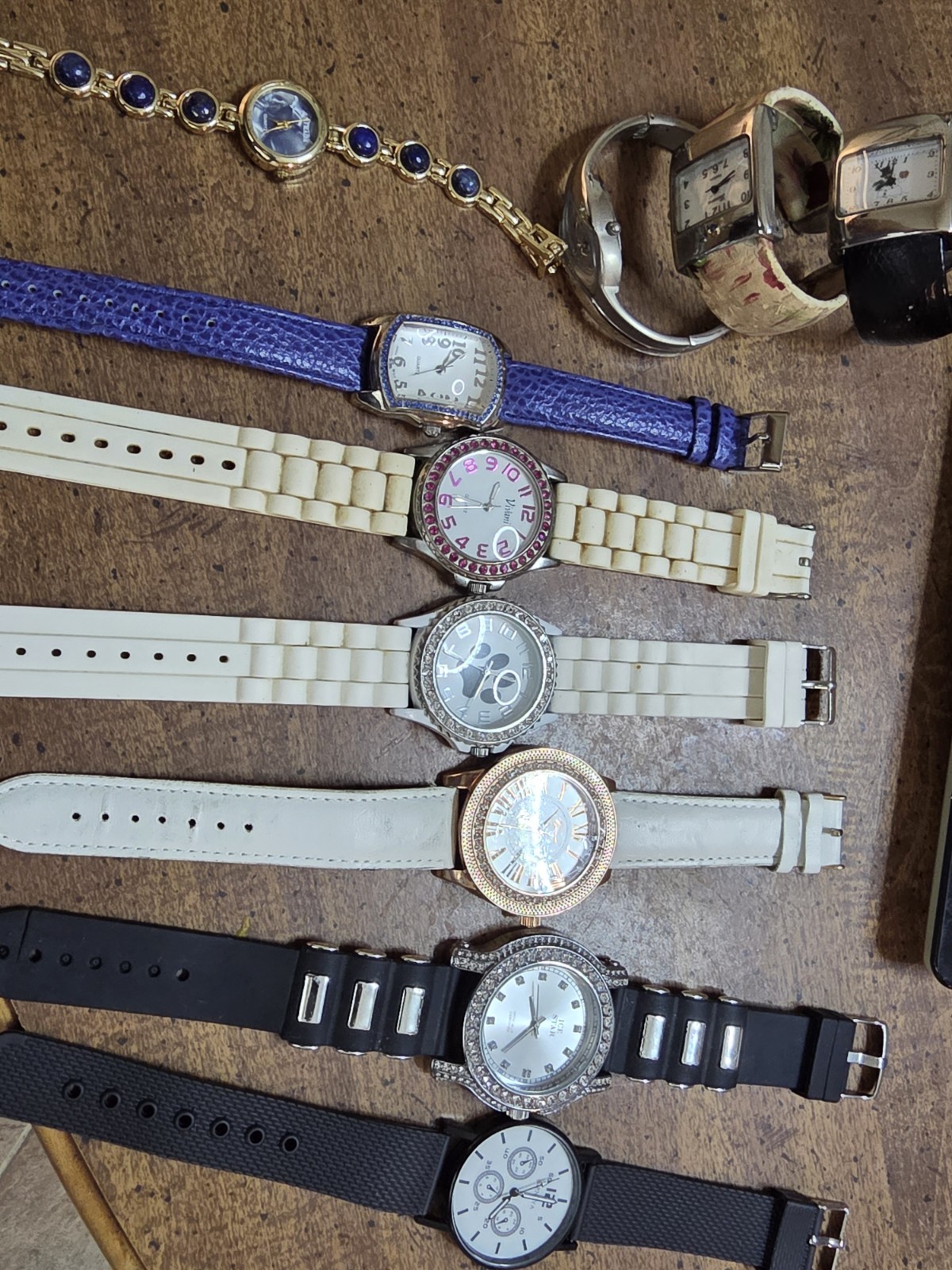 Vintage & Modern Fashion Watch Lot of 10 – Geneva, Vivani, Ice Star, Ect