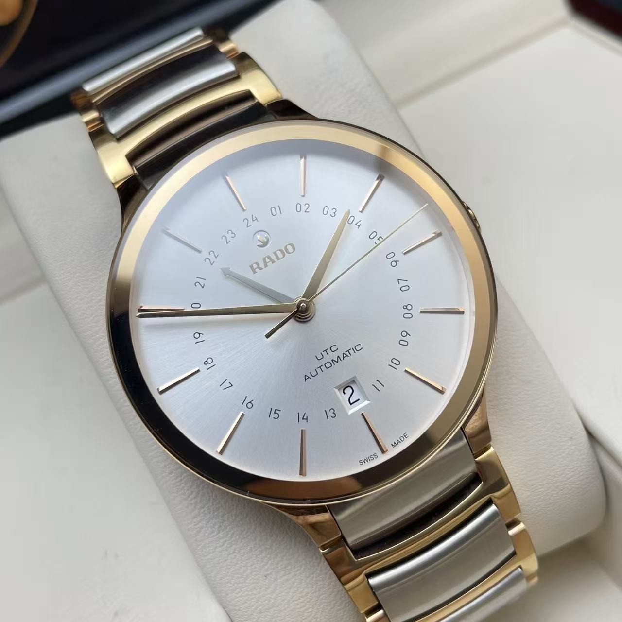 Rado Sliver-grey Dial Centrix R30162013 Men’s Watch Automatic 40mm Date