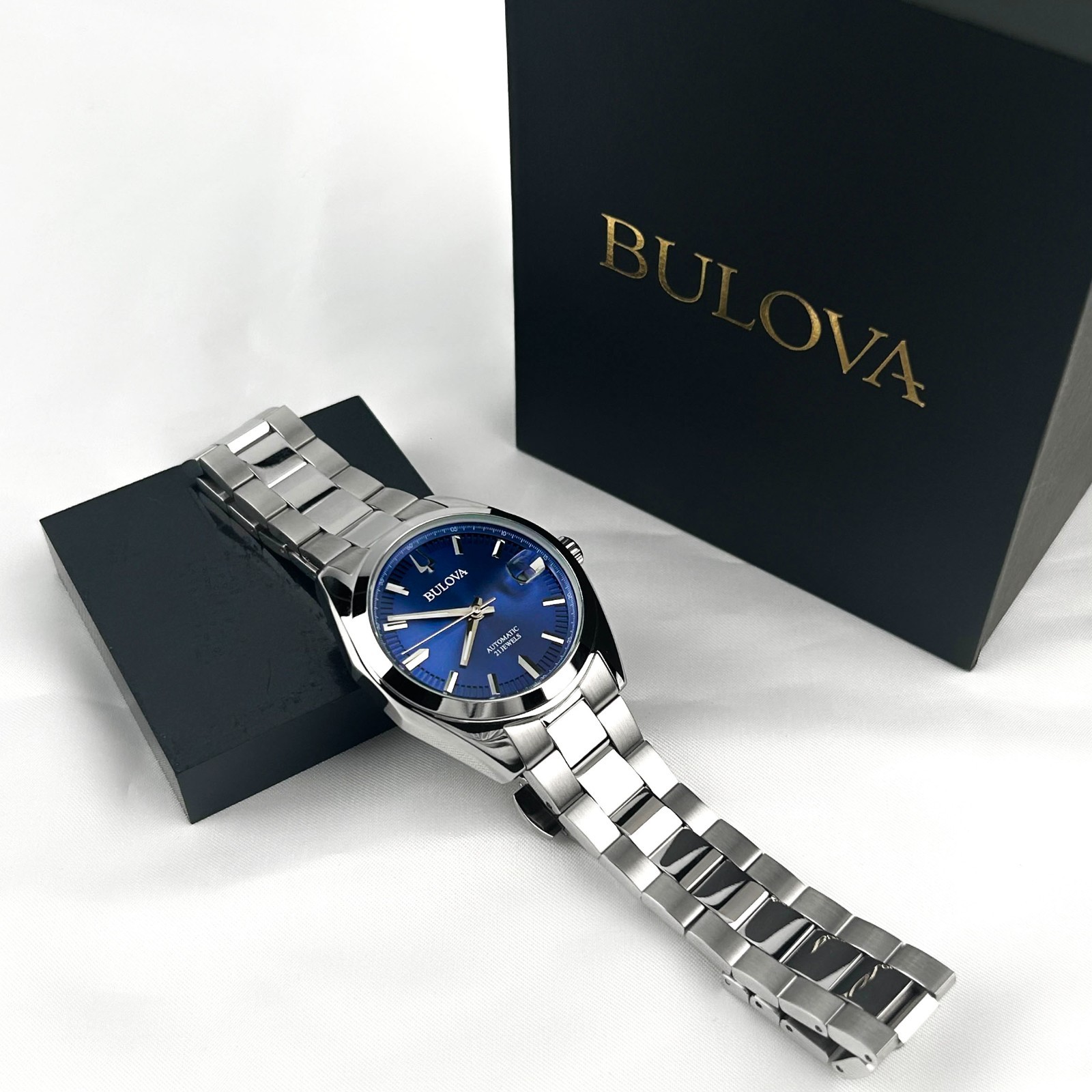 Bulova 96B436 Surveyor Automatic Blue Dial Automatic Watch 39MM