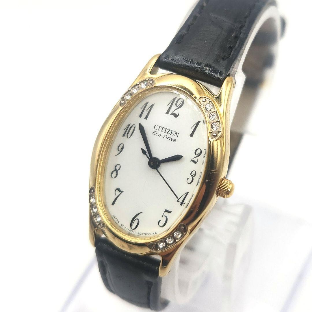 Citizen Eco-Drive Solar-Powered Women’s Watch with Diamonds – Retro Style