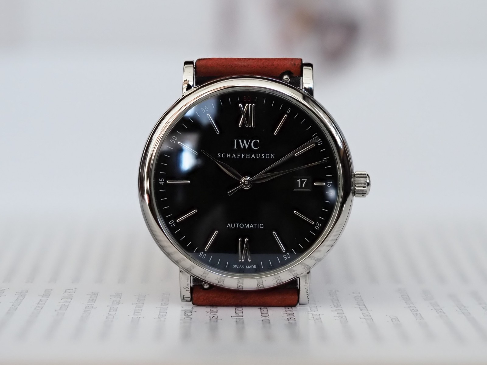 IWC Portofino Automatic 40mm IWC356502 Black Dial Manual Card 2016