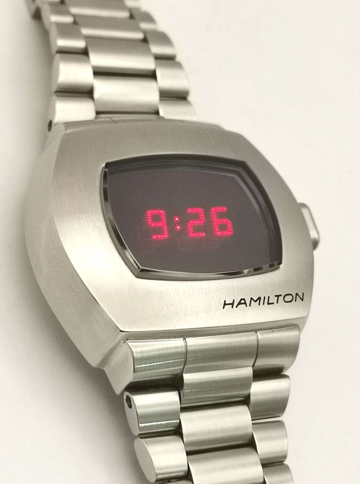 HAMILTON H524140 PSR Pulsar red digital watch with box