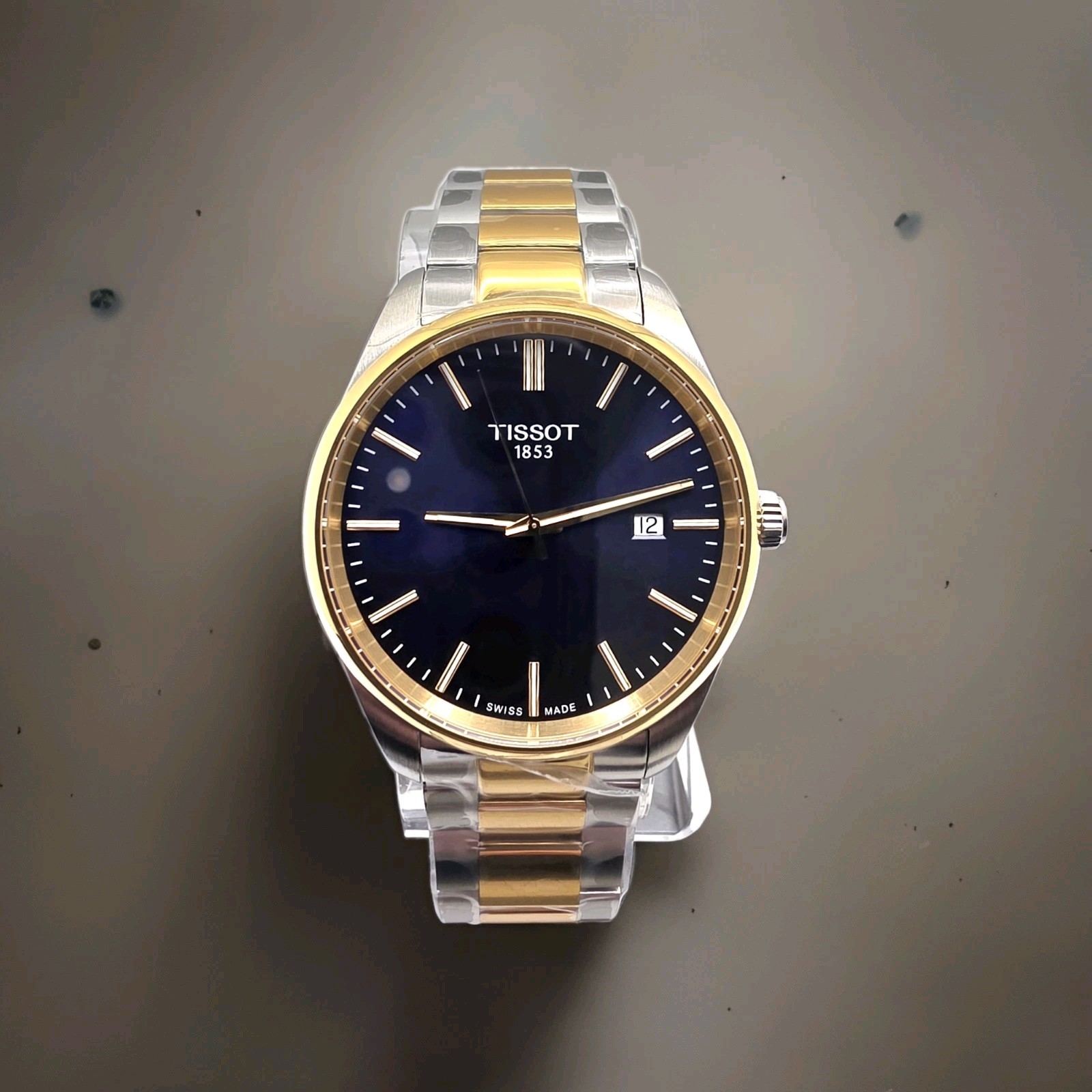 Tissot PR 100 Navy Blue Dial Two-Toned Men’s Watch T150.410.22.041.00