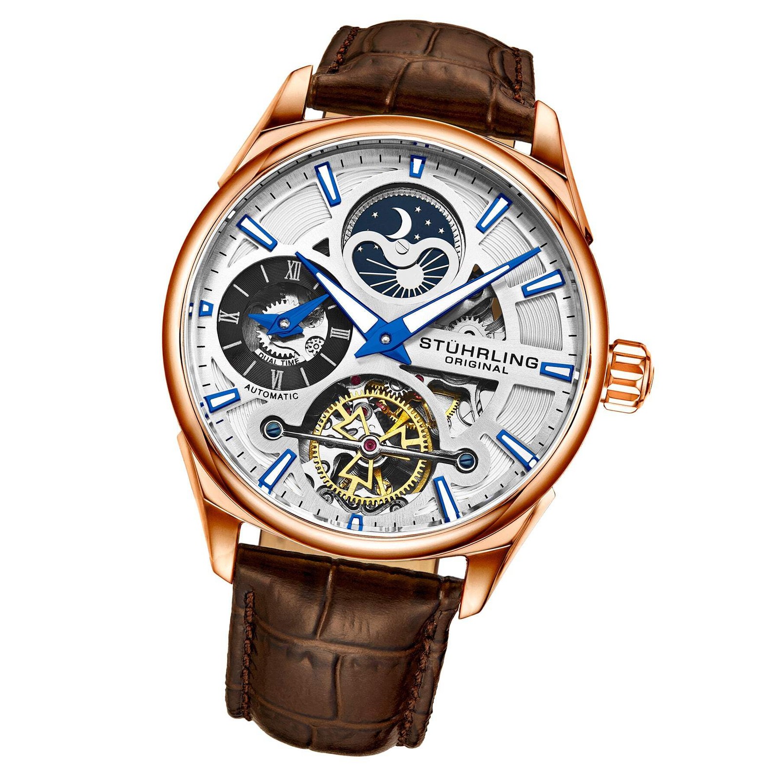 Legacy Brown/Leather/Silver Dial/Rose Case | Silver Dial Wristwatch 3918.4