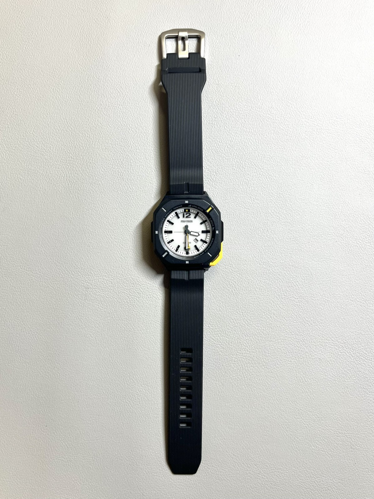 CASIO Pro Trek PRJ-01-1JF Hiker Line Black Yellow Solar Slim Men Watch New