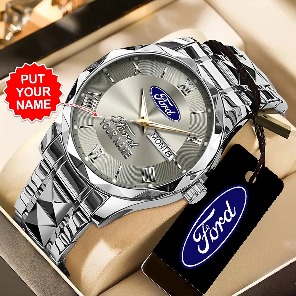 Personalized Ford Alloy Luxury Quartz Watch