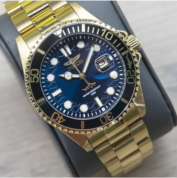 Reloj Para Hombre Invicta Dorado Elegante Uso Formal Casual Calidad TOP NUEVO