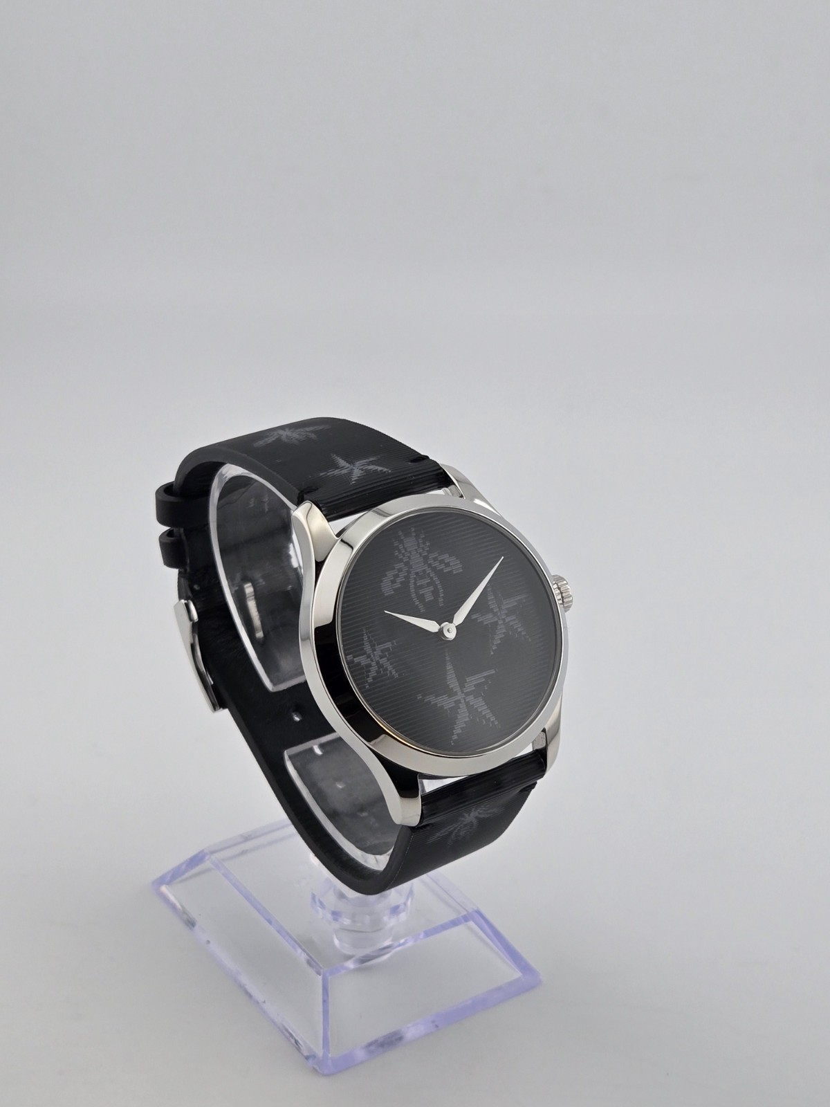Gucci G-Timeless YA1264105 Women’s Bee and Star Black Dial Watch ⌚