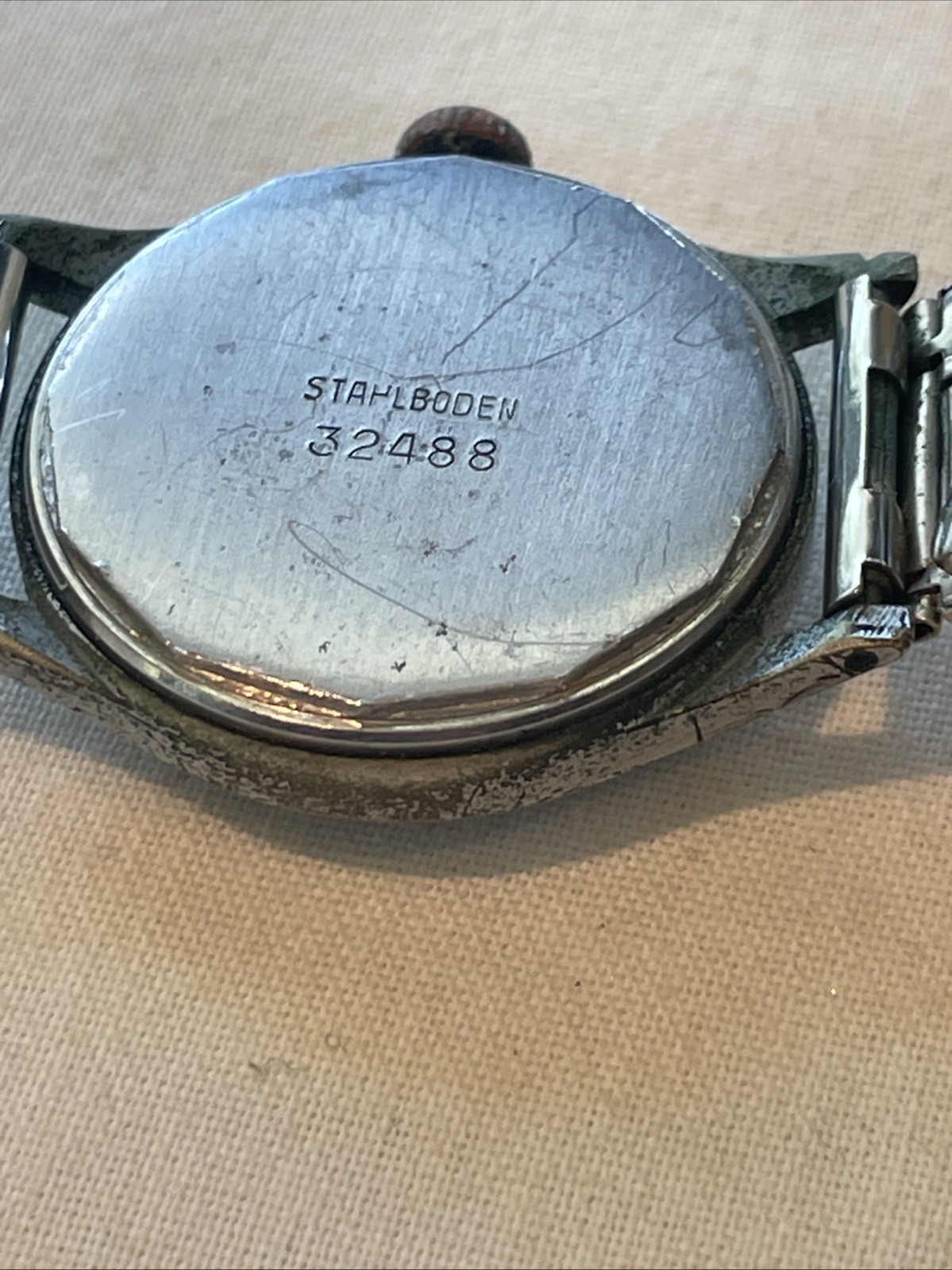 Vintage Rensie Sub Second Mens 32mm Manual Wind Watch 15j Copper Dial & Crown