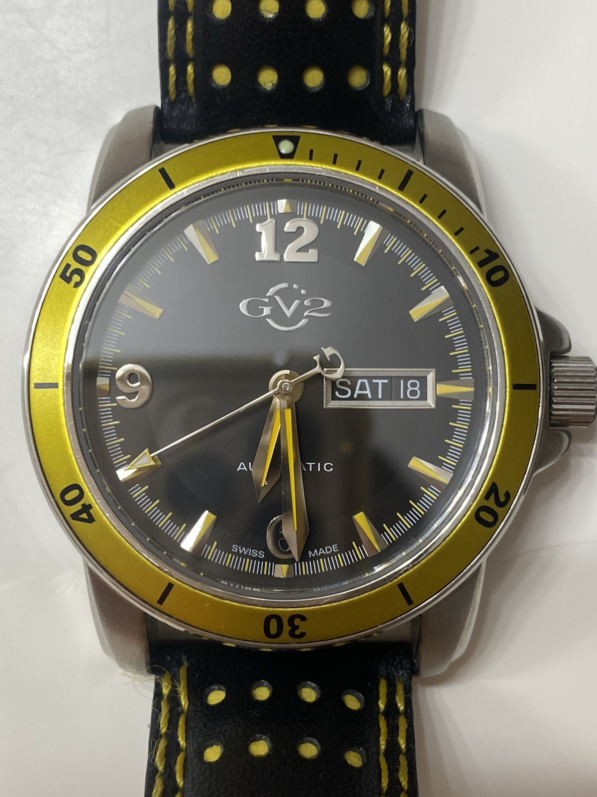 Gevril GV2 Day/date Automatic Diver’s Watch 25 Jewels