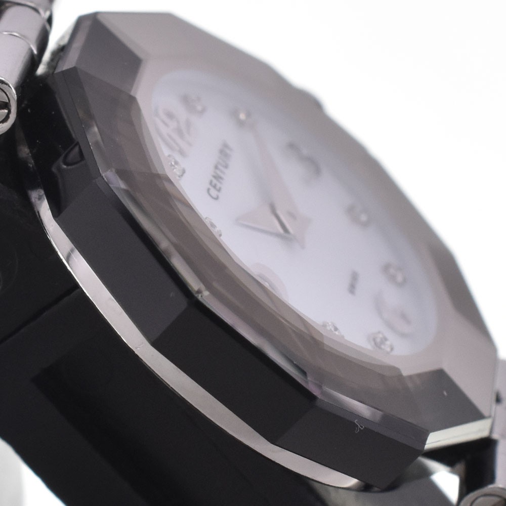 with paper CENTURY Time gem 606.7.Ｓ.AB1.11 8P diamond Quartz Ladies H#147673