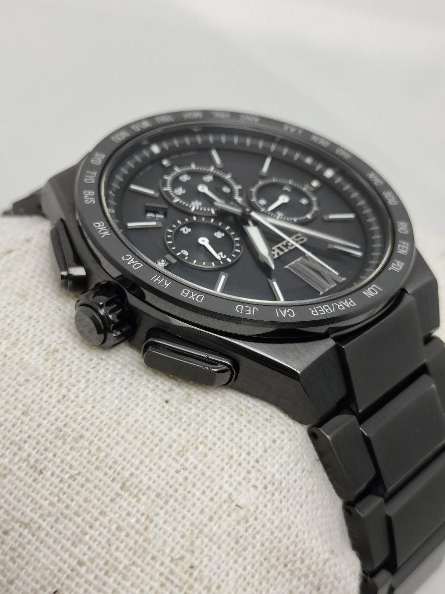 [B1P] Seiko Brightz 8B92 World Time Radio Solar Titanium Chrono [t9n]