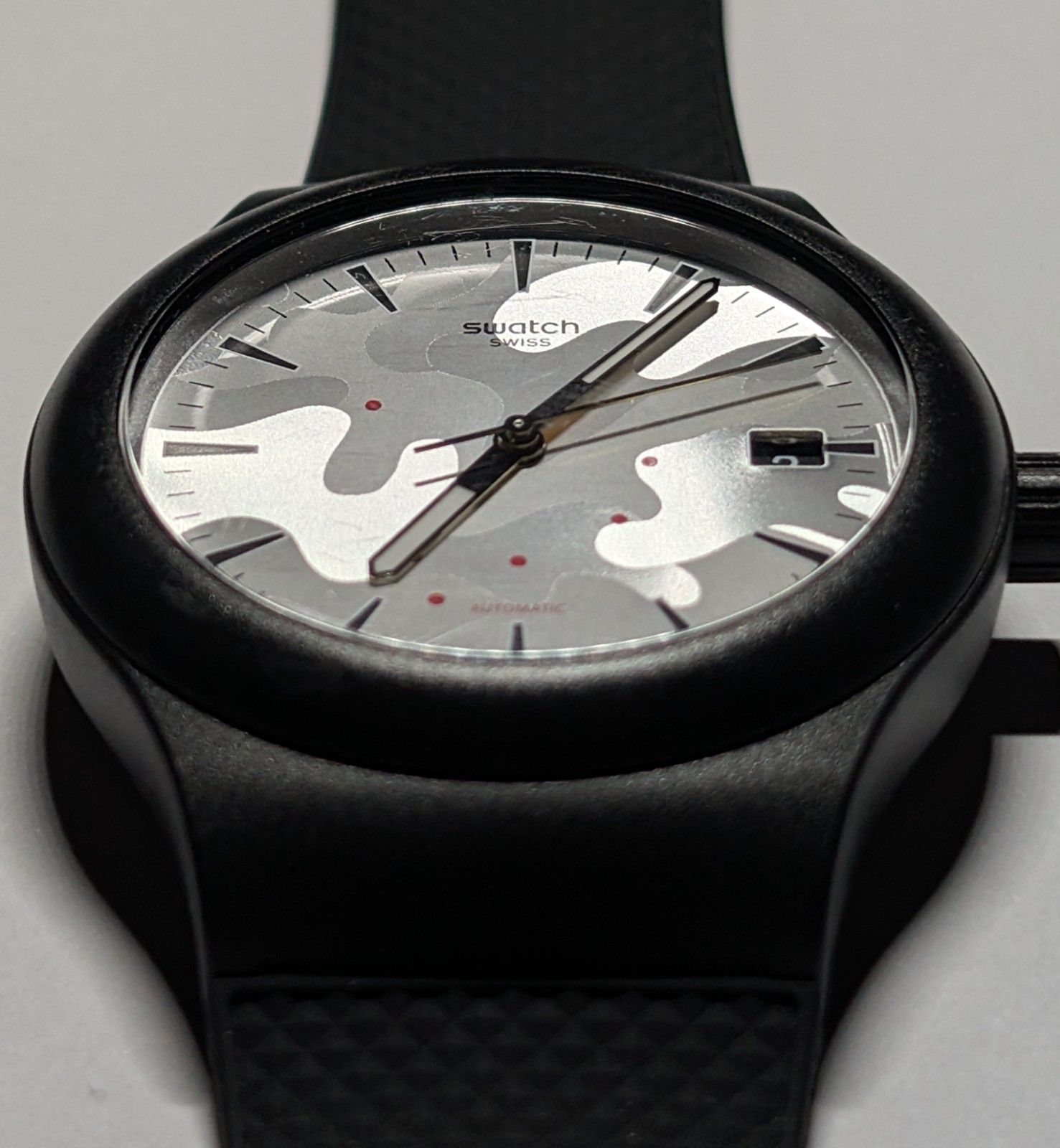 SWATCH | SISTEM KAMU (SUTB407) – Automatic (SISTEM 51) Watch – 42mm Black/Silver