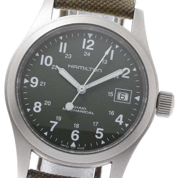 HAMILTON KHAKI FIELD MECHANICAL H694390 38mm SS Green #C20634