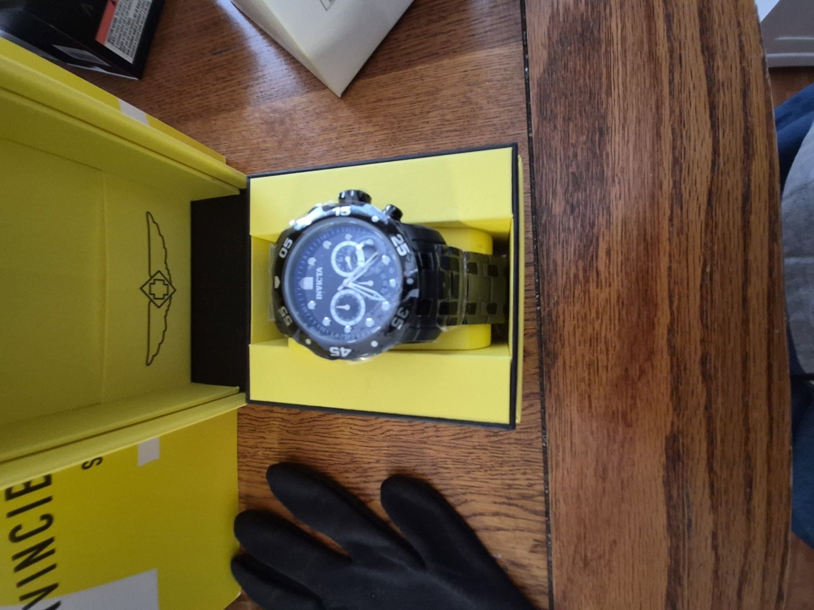 Invicta Pro Diver Scuba 0076 Limited Edition Chrono Watch 48mm Black
