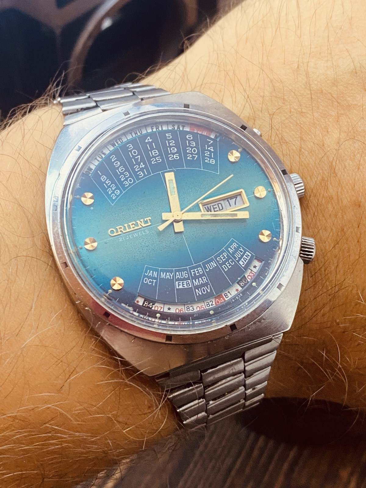 Watch Orient College Perpetual Multi Year Calendar Automatic Vintage #8358