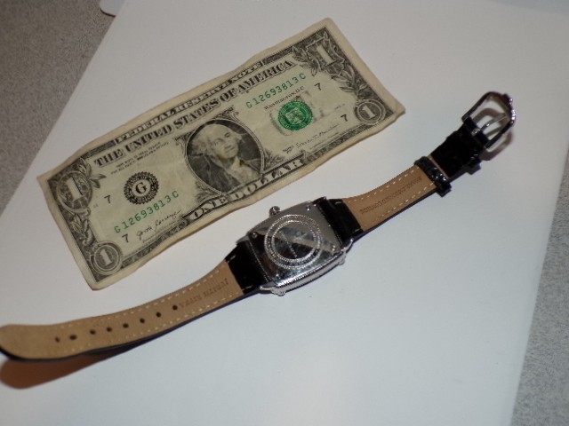 Judith Ripka Monaco Black Stone Bezel and Dial Designer Quartz Watch [459T]
