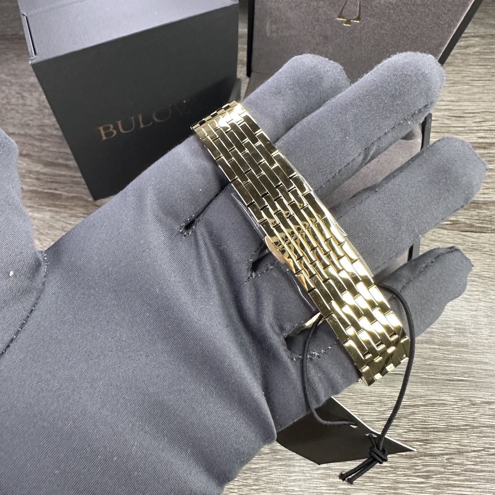 NEW✅SLIM✅ Bulova Regatta Gold Stainless Steel Roman Numerals Men’s Watch 97A153