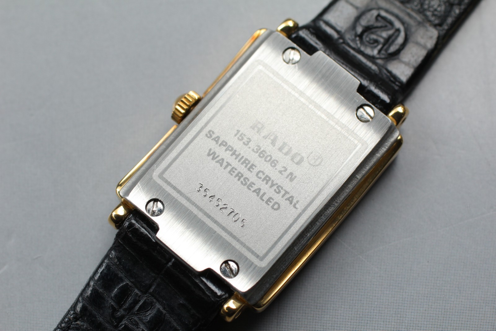 [Near Mint] RADO Florence 153.3606.2N Black Dial Genuine Leather Quartz Women’s
