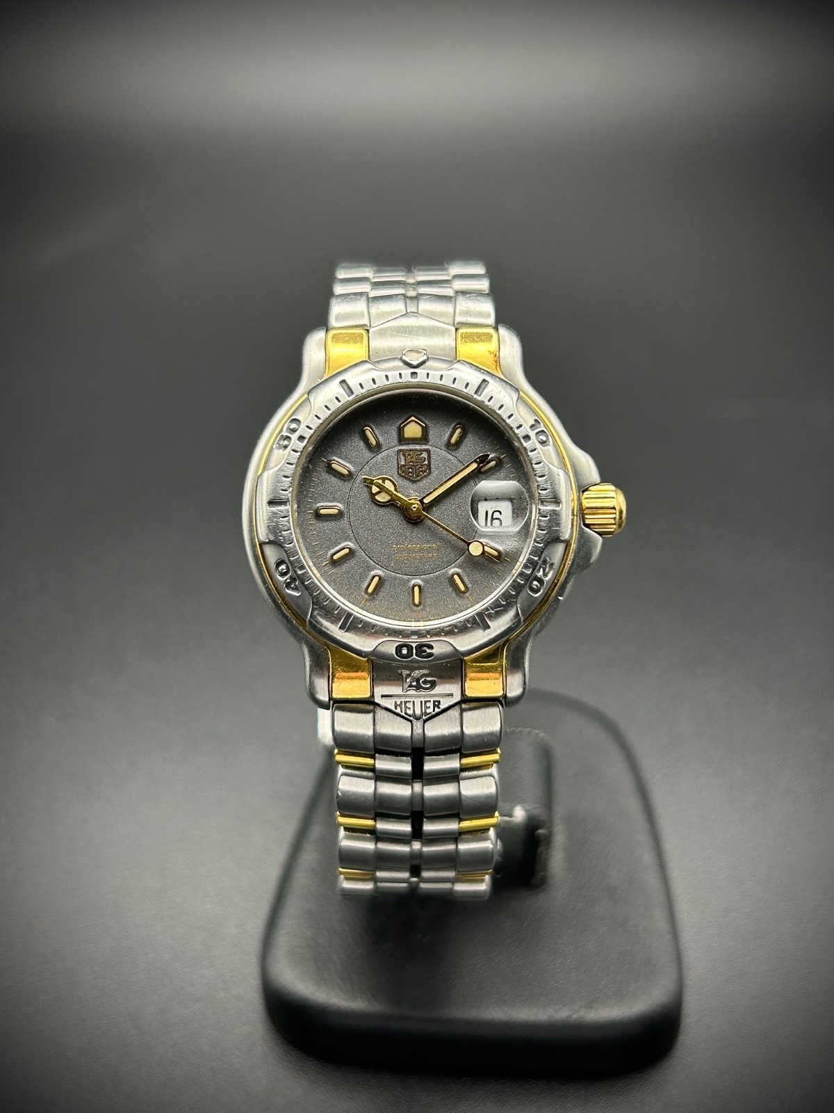 Tag Heuer 6000 Two Tone 18k Gold Grey Dial Ref – WH1352