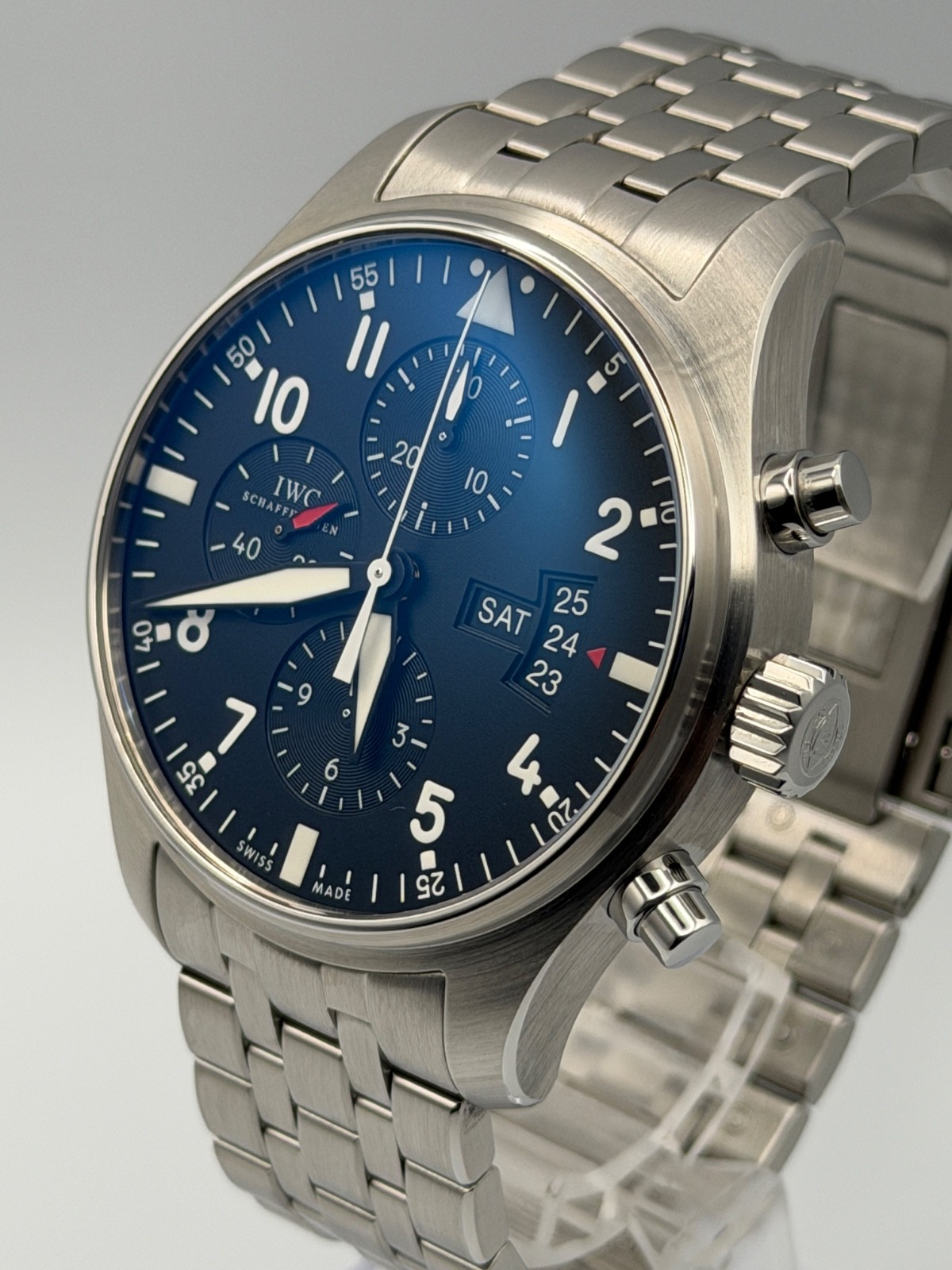 🔥 WEEKEND SPECIAL | IWC Pilot Chronograph IW377704 Black Dial | MINT | Full Set