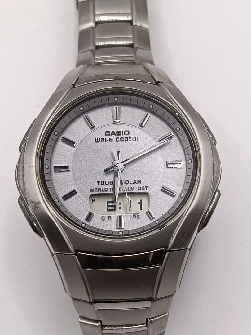 Excellent , Casio Wave Ceptor WVA-420J radio-controlled solar watch From Japan