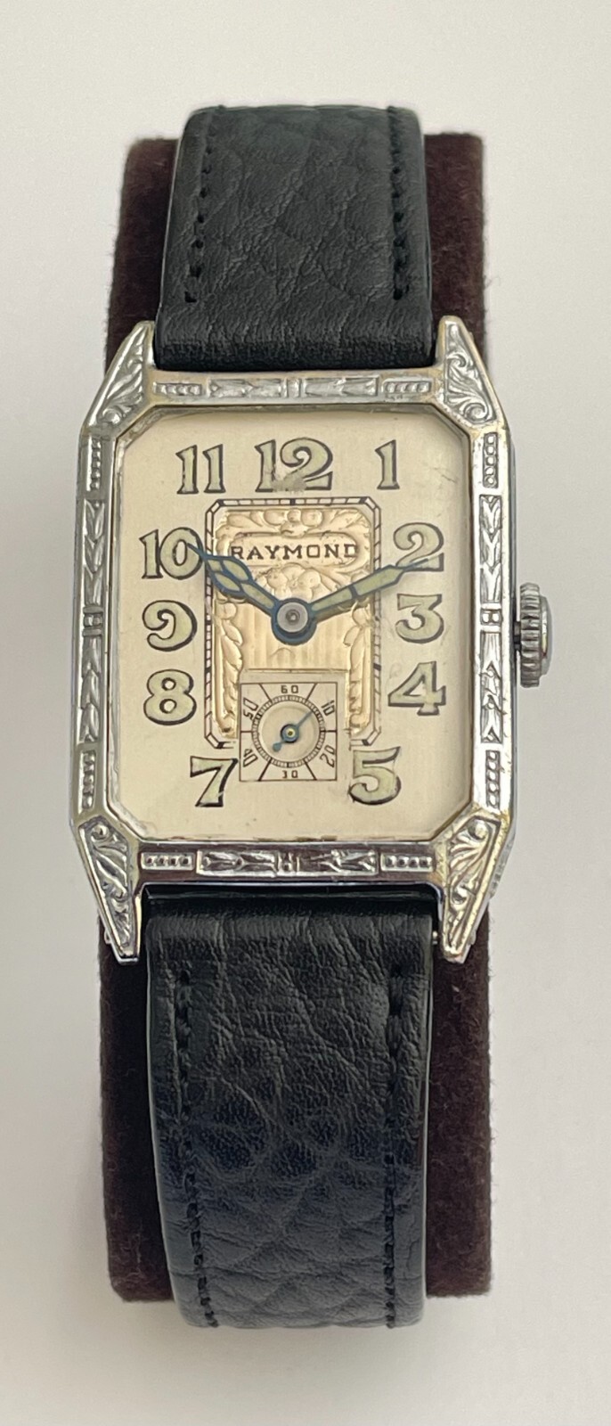 Antique RAYMOND Watch 15 Jewels 3 Adjustments Chromium Plated Antique Watch