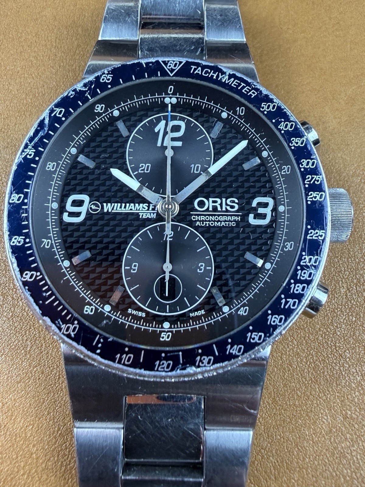 Oris Williams F1 Chronograph 45mm 673 7563 4184 FULL SET AS-IS NON-RUNNING