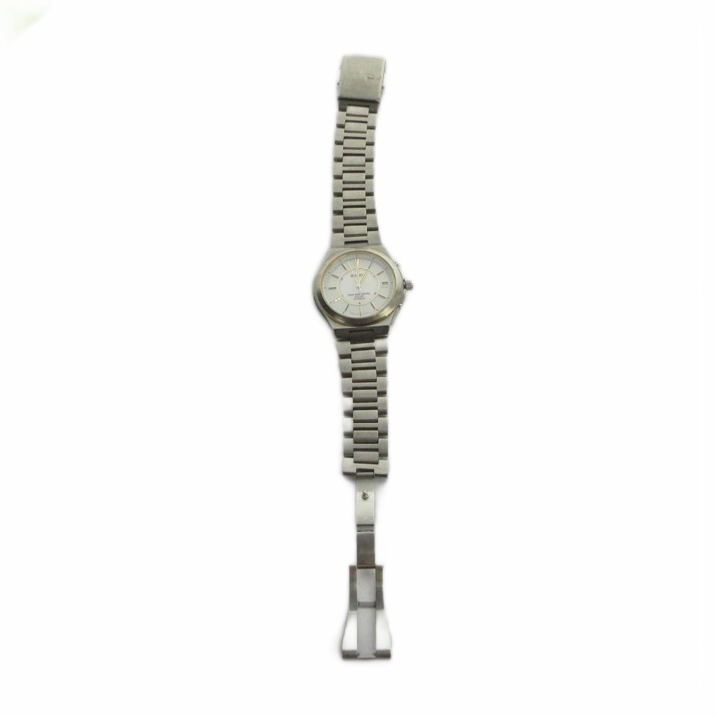 Seiko 7B22-0AF0 Men’s Solar Quartz Stainless Steel 40mm Silver Watch