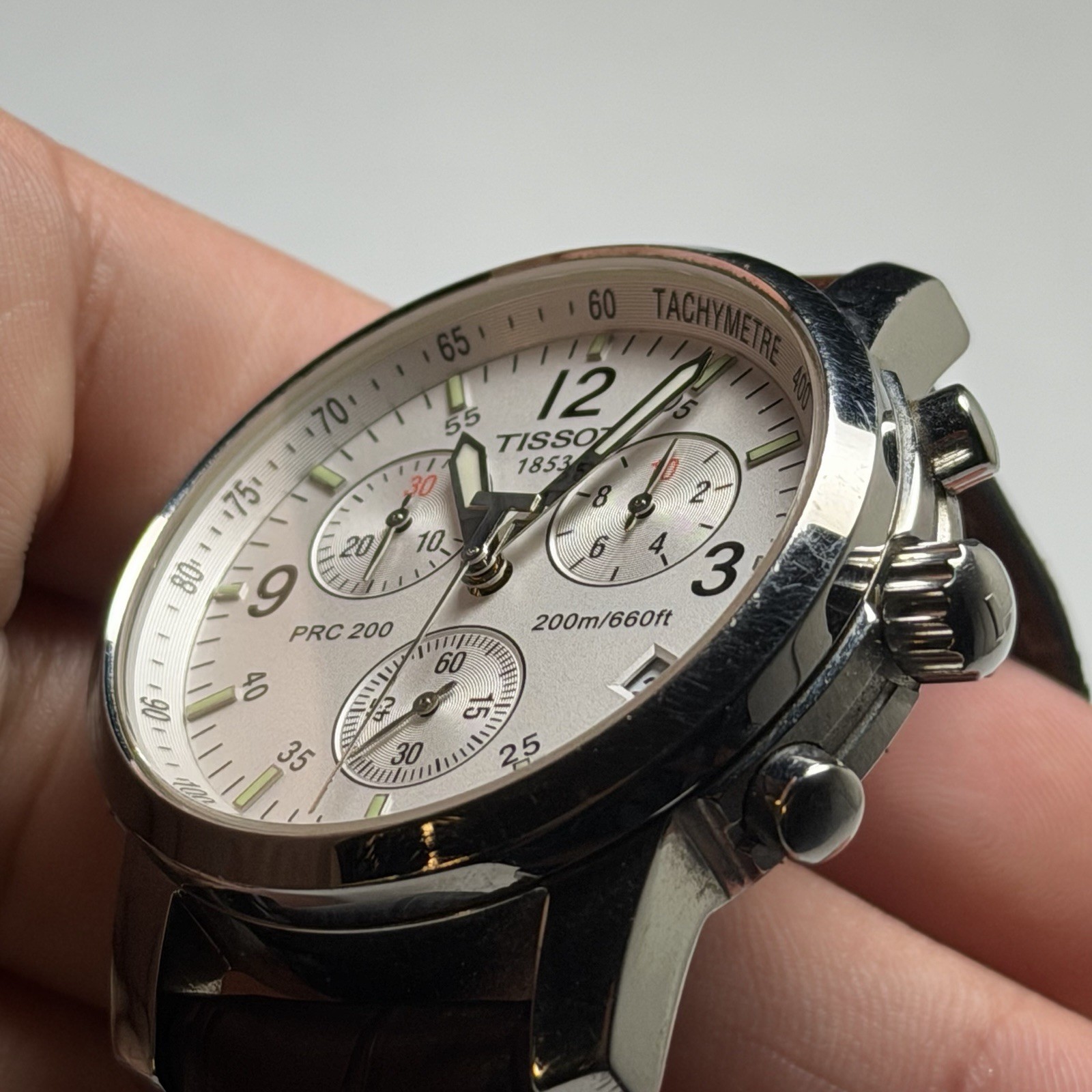 Tissot PRC 200 Chronograph White Dial Quartz Men’s Watch T461 white 200m 40mm