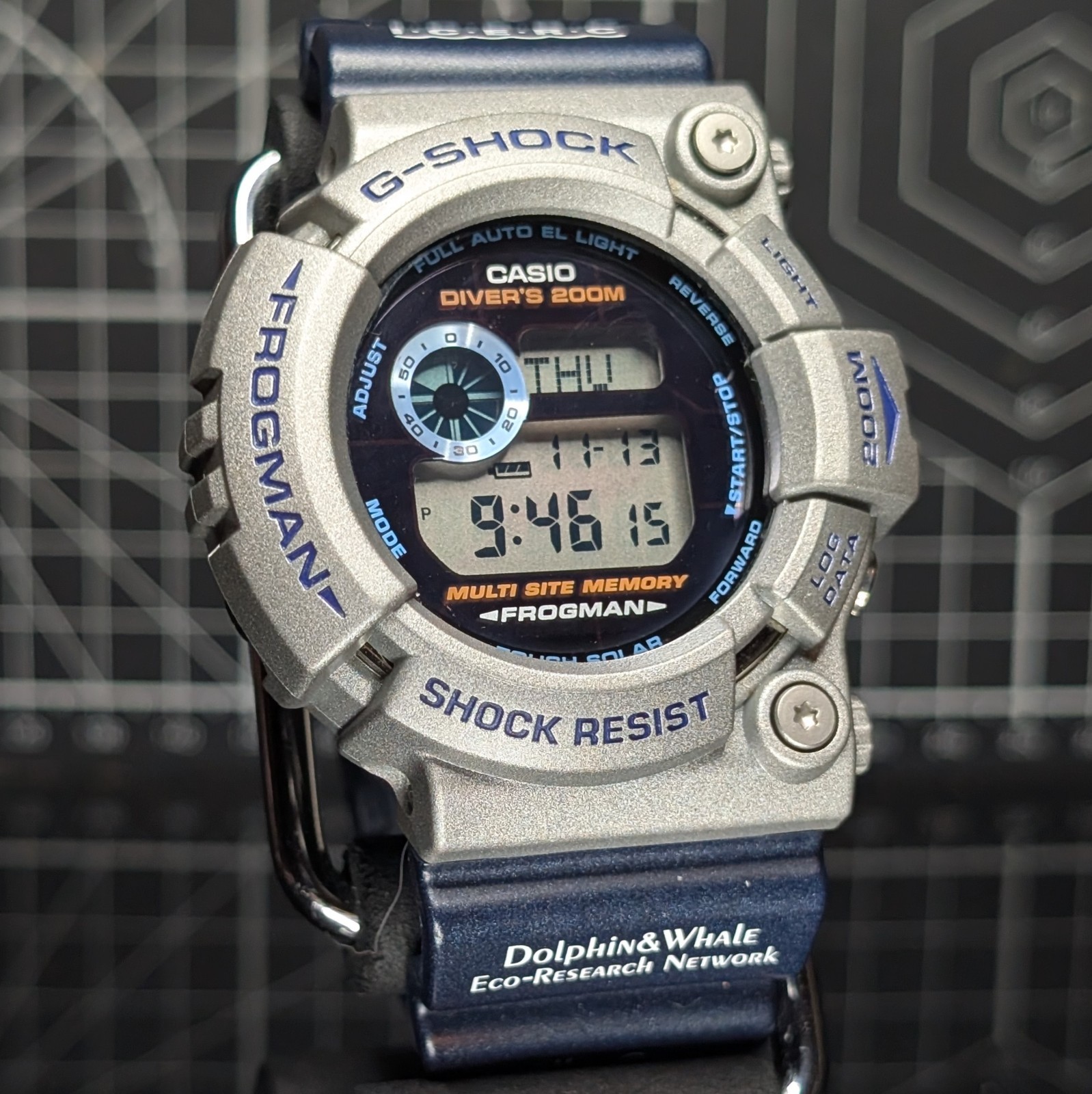 Casio G-Shock ICERC GW-200 Solar Titanium Screwback Blue Grey Master GW-200K-2
