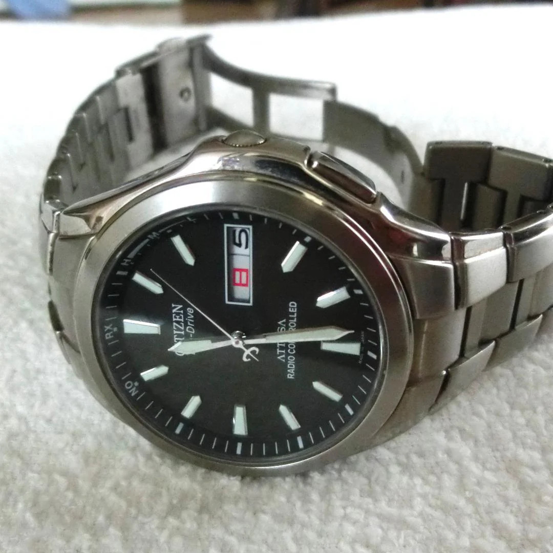 CITIZEN ATTESA ATD53-2792 Eco-Drive Radio Titanium 38mm