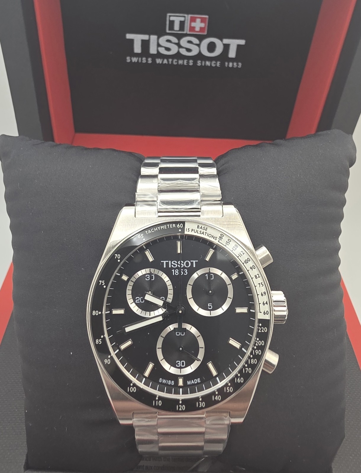 Tissot PR516 Chronograph 40 MM Black Dial SS Quartz Watch T149.417.11.051.00