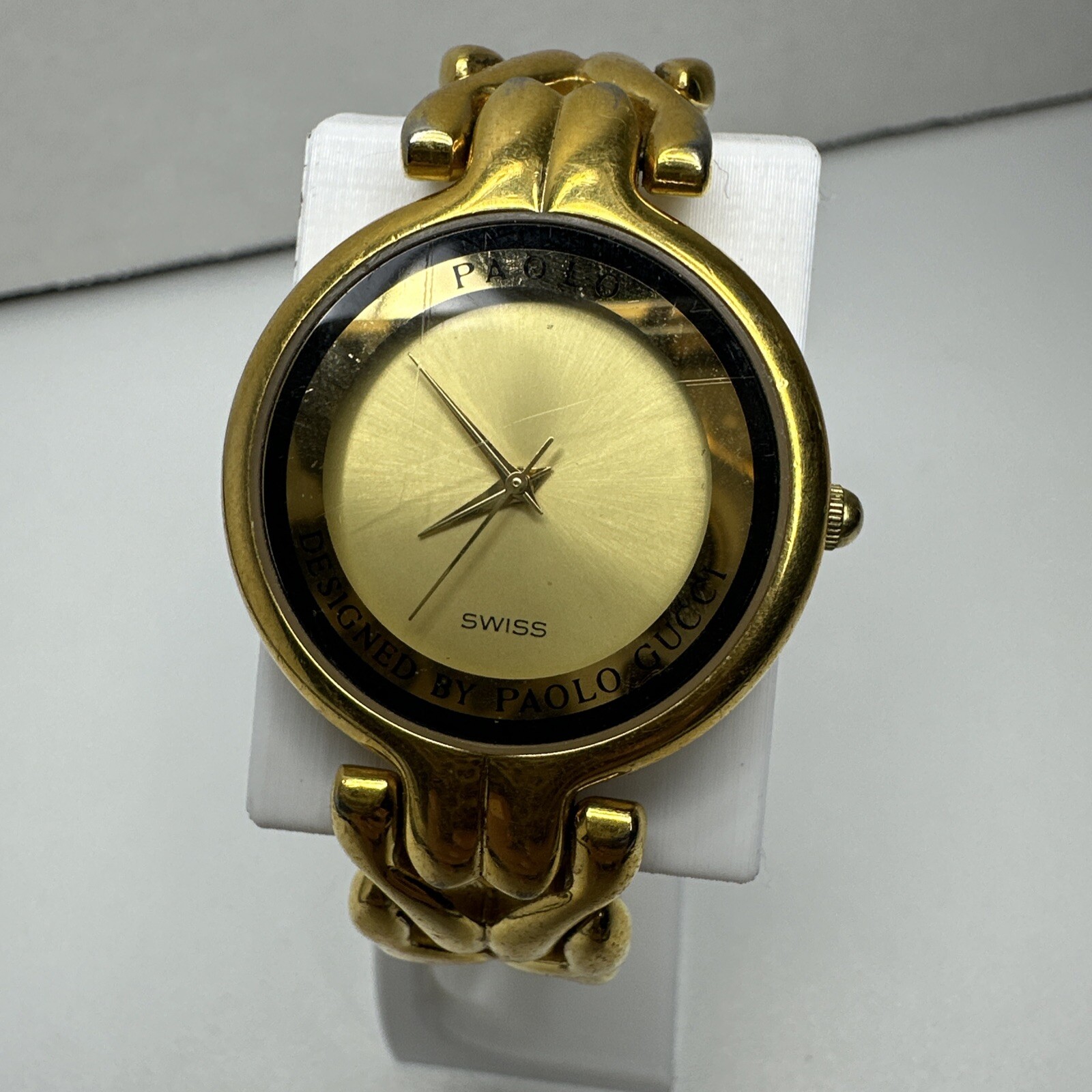 Vintage UNTESTED Paolo Gucci Women’s Watch Swiss Quartz LPG221G