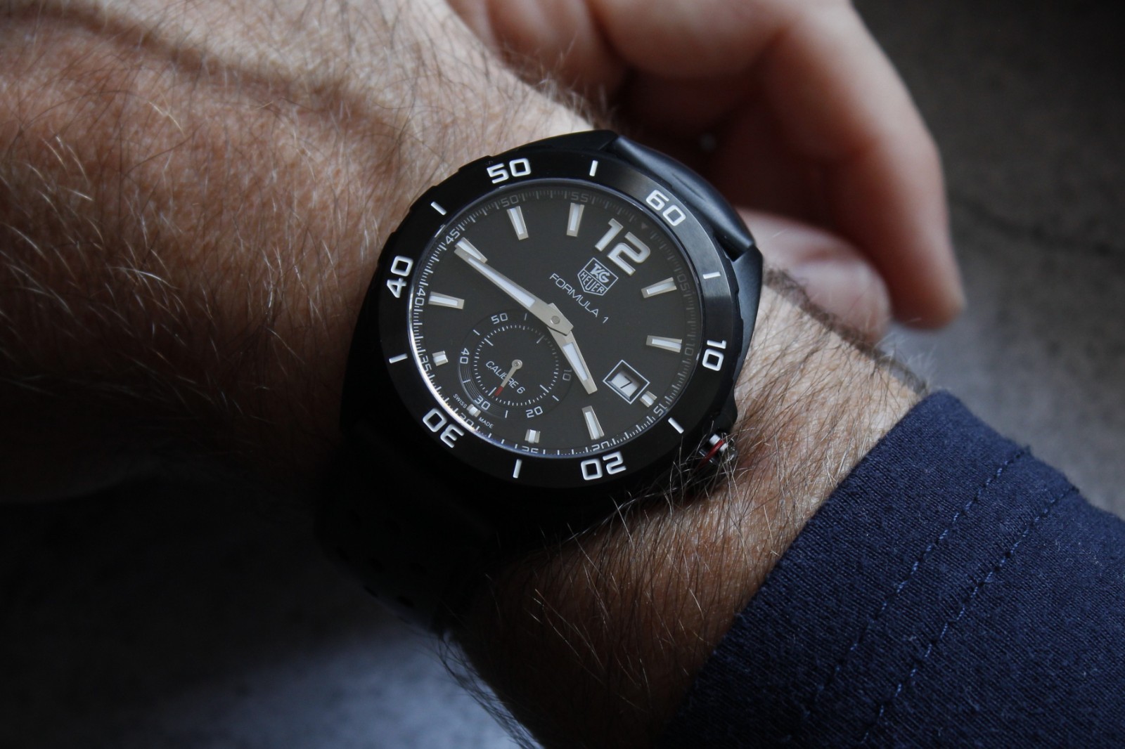 Tag Heuer Formula 1 Calibre 6 Automatic Black DLC Steel WAZ2112 6-Month Warranty