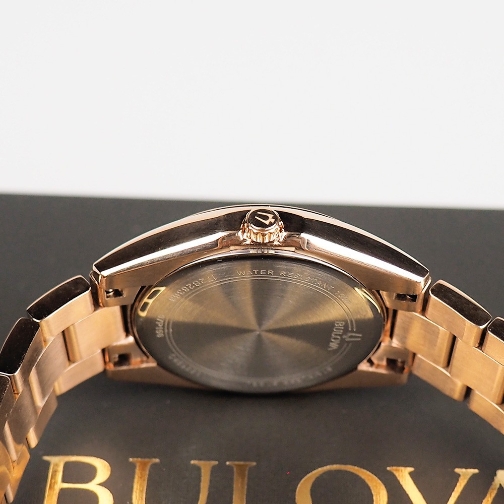 Bulova Surveyor Classic 97P156 Diamond Rose Gold Stainless Women’s Quartz Watch