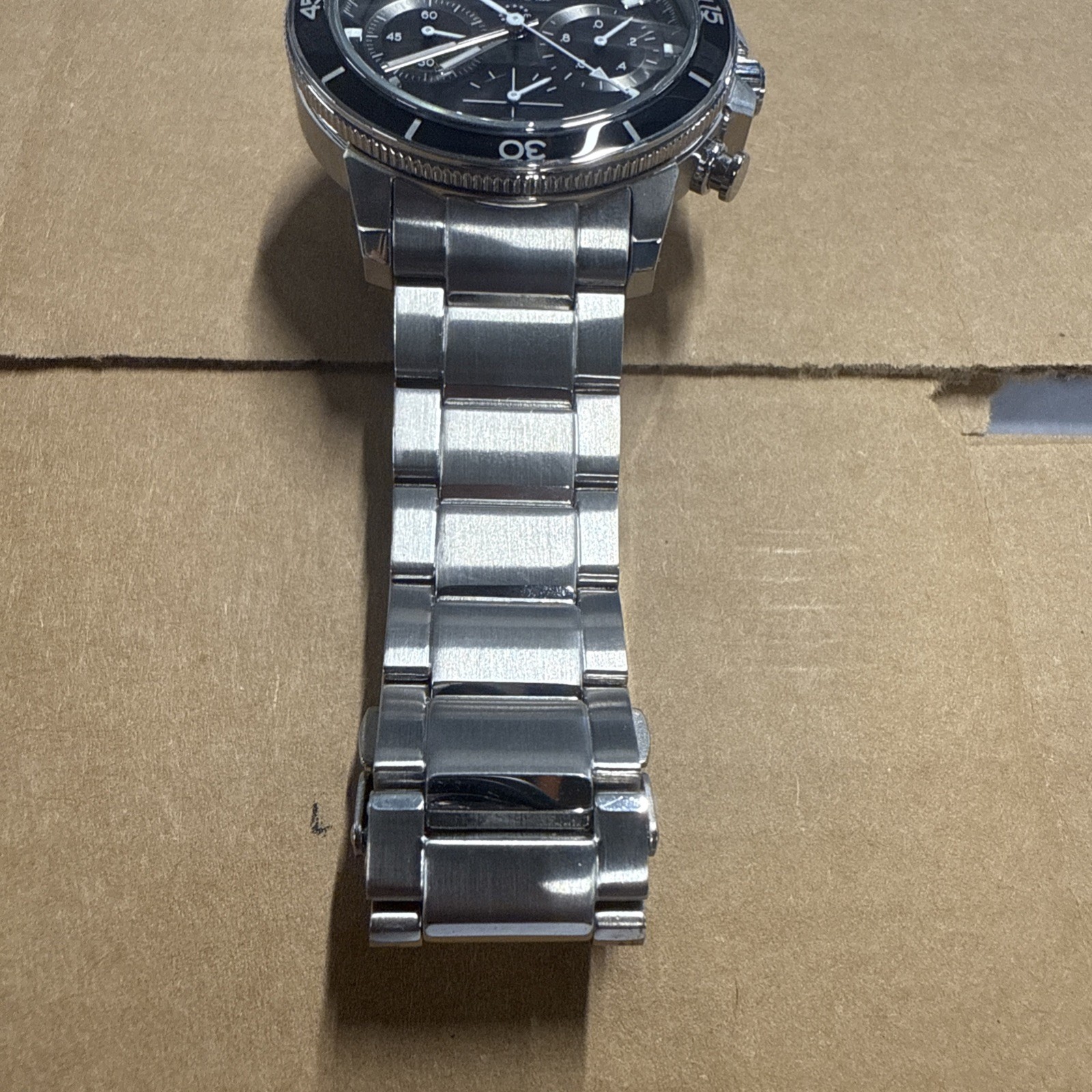 Bulova Precisionist 96B272 Men’s Chronograph Quartz Watch Black Dial Used