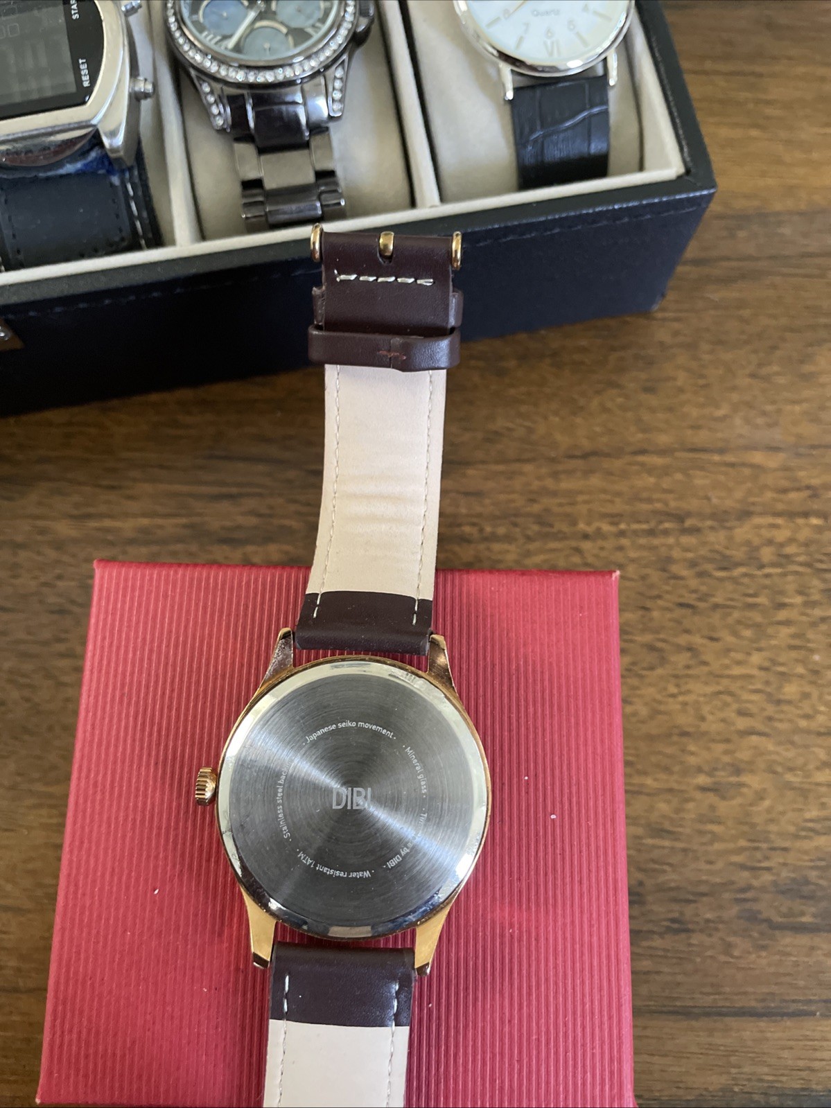 DIBI Men’s Watch 40MM Black Dial Seiko Movement Mineral Crystal New Battery