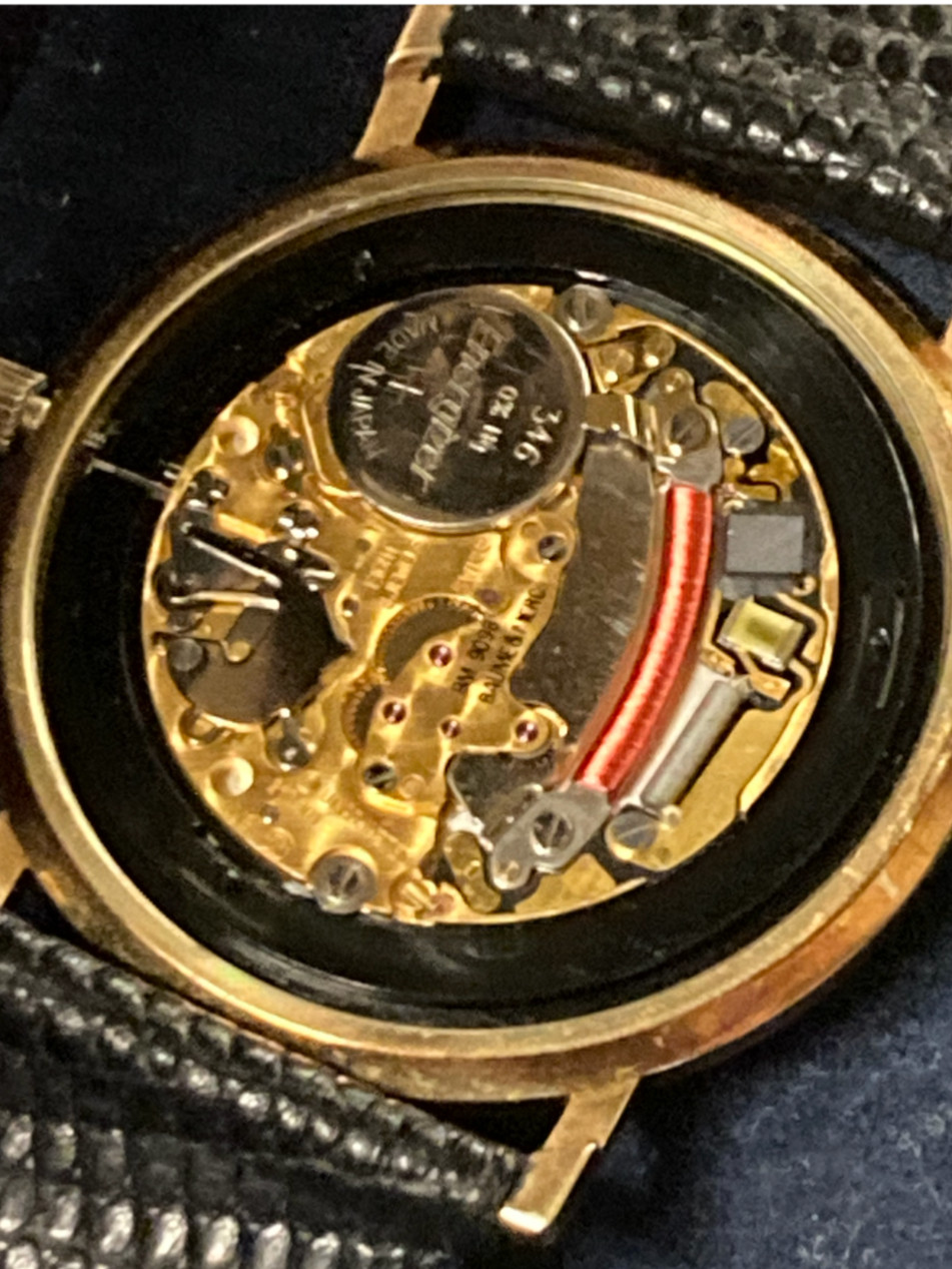 Baume & Mercier 14K Solid Gold Dress Men’s Quartz Watch W/Box – REF. 95605