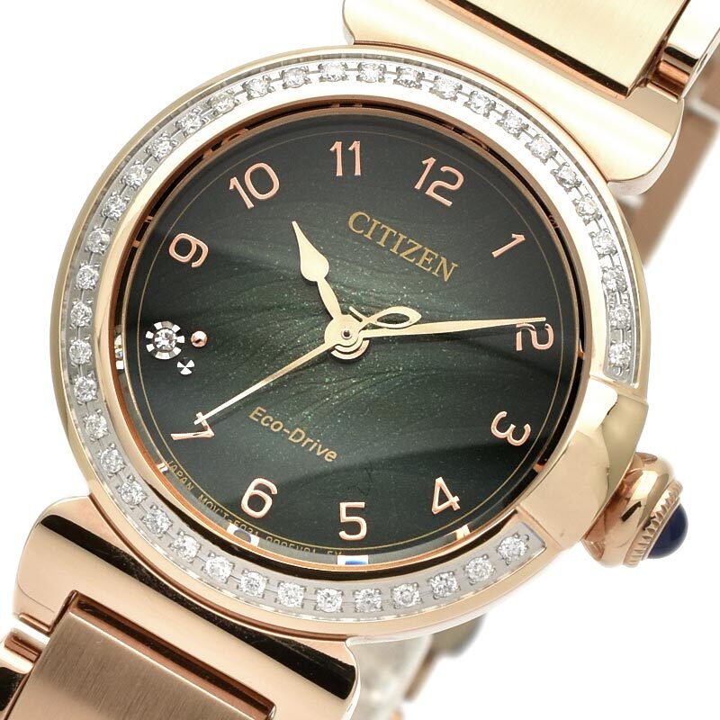 Citizen L EM1123-62X Quartz Green Dial 26 mm Watch