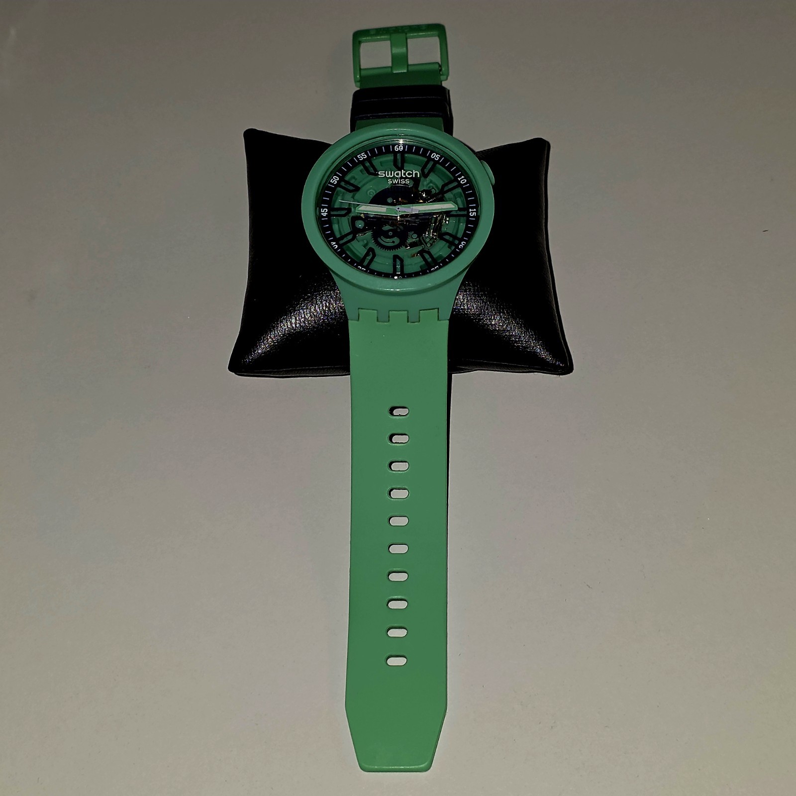 Swatch Swiss Quartz Skeleton Watch – Mint Green – 2012 Model